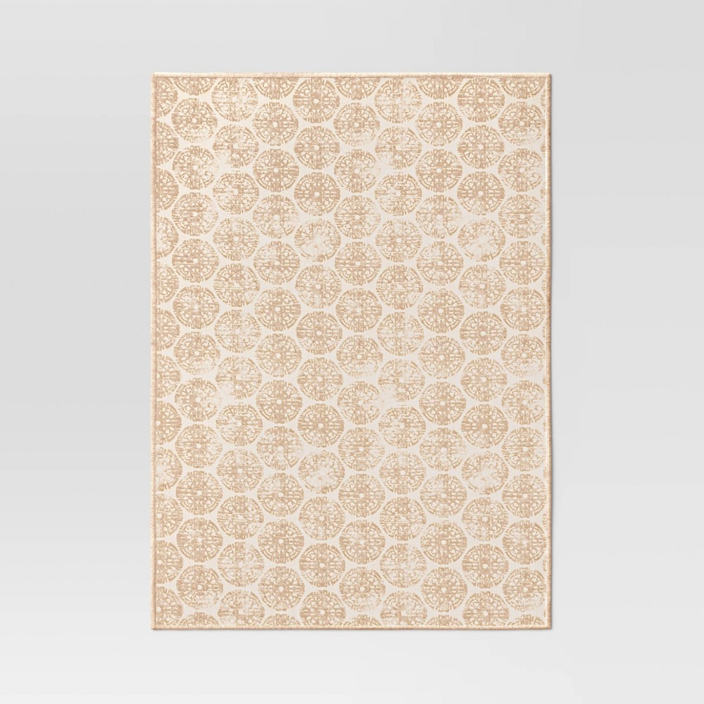 Cotton Medallion Print Placemat Beige - Threshold