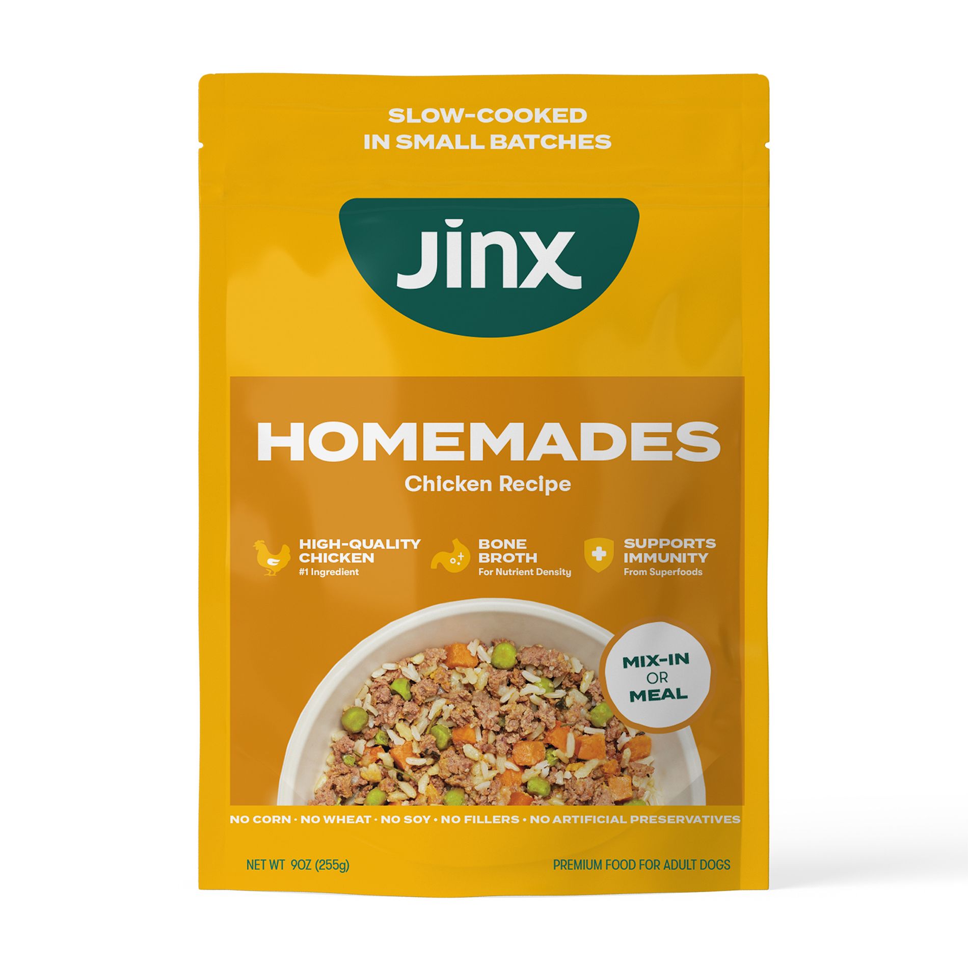 Jinx Homemades Chicken Flavor Wet Dog Food - 9oz
