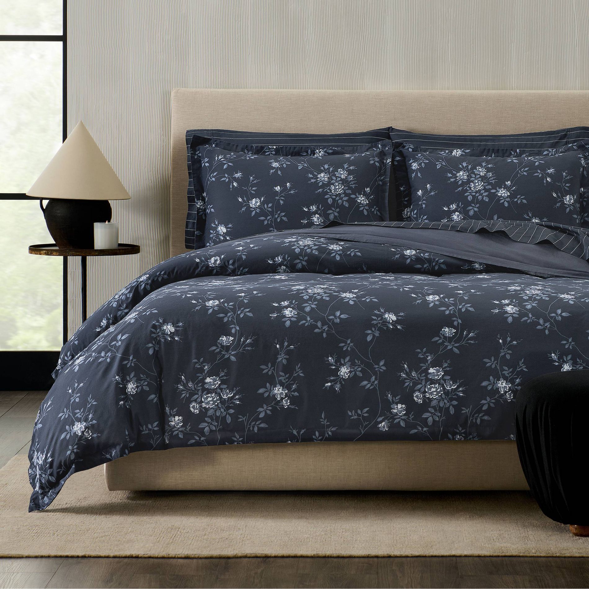 Jeremiah Brent Home 3pc Floral 'Palacio' Cotton Duvet Set