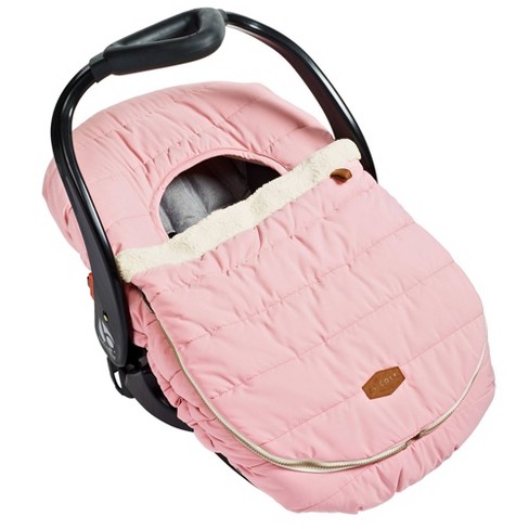 fluffy infant car seat cover canopy cover Blanket fit most infant seat baby-pink 