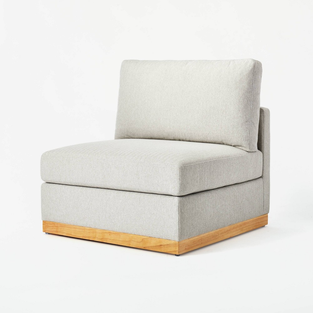 Photos - Sofa Woodland Hills Modular Sectional Chair Light Gray - Threshold™ designed wi