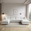 WJShome Cloud Couch Modular Sectional Sofa,157" Oversized U Shaped Couch with Ottoman,6 Seater Convertible Sofa for Living Room - 2 of 4