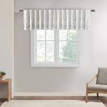 18"x50" Faux Silk Blackout Embroidered Window Valance - Aden