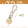 Unique Bargains Cotton Loop Wooden Clothing Towel Storage Clips 4.3" 5 Pcs - 2 of 4