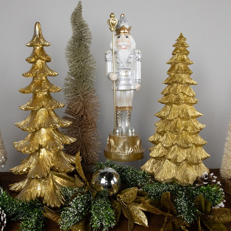 Northlight 9.5" Metallic Gold Woodland Christmas Tree Decoration, 2 of 6