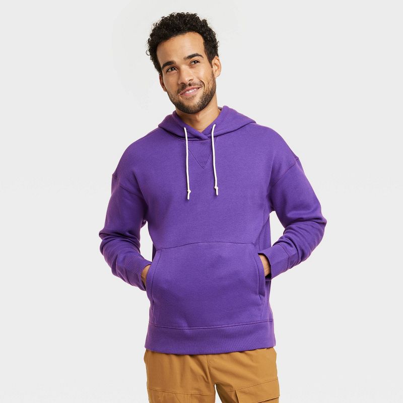 Men's Cotton Fleece Hooded Sweatshirt - All In Motion™, 1 of 8