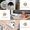 Acekool Boho Vintage Washable Area Rug, Soft Faux Velvet Non-Slip Carpet for Living Room Bedroom Kitchen Office, Easy Care - 4 of 4