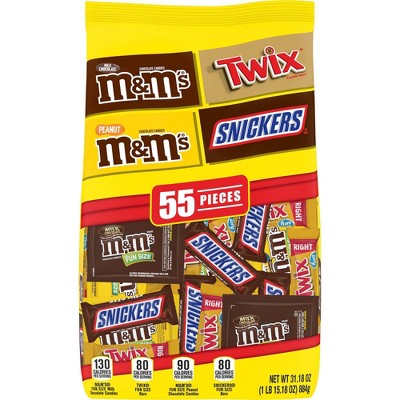 Mars Fun Size Chocolate Favorites Variety Pack - 31.18oz