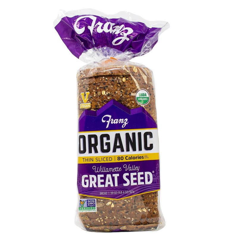 Franz Organic Great Seed Thin Sliced Bread - 20oz, 1 of 5