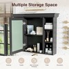 Kumasinova 35.5" Over The Toilet Storage Cabinet,Wall Mount Medicine Cabinet with Mirror Door,Luxe Bathroom Storage Cabinet with 6 Shelves - 4 of 4