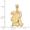 Black Bow Jewelry 10k Yellow Gold Rice Owls NCAA Large Pendant - 2 of 3