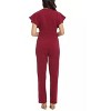 EG PRO Women Jumpsuit Batwing V-Neck Side-Pocket Zipper Back - 3 of 4
