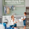 Wall Mounted Clothes Rack, Retractable Towel Drying Rack, Space Saving, Invisible, Foldable for Hanging Clothes - 2 of 4