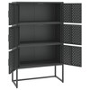 vidaXL Highboard Anthracite Steel Adjustable Feet Highboard - 31.5" x 13.8" x 53.1" Anthracite - 4 of 4