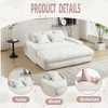 72.44" Chenille 2-Seater Lazy Sofa with Deep Seat, 5 Back Pillows and Foam Filling, Comfy Couch for Living Room, Club, or Family Room - 3 of 4