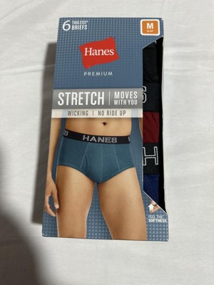 Hanes Premium Men's Stretch Comfort Soft Waistband Briefs 7pk -  Blue/Black/Gray XL