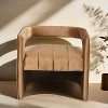 CAVINAS Velvet Accent Chair with Curved Backrest,Fully Upholstered Living Room Chairs,Reading Chairs for Living Room - 4 of 4