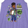 Girls' - Karma's World - Speak Through Art Graphic Sleeveless Aline Dress - 2 of 3