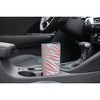 Elanze Designs 20 oz Stainless Steel On the Go Insulated Travel Tumbler With Push Top Lid, Blush Pink Zebra Print Sky Blue - 3 of 4