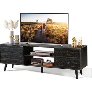 SweDrea Charcoal Black Mid Century Modern TV Console - 1 of 1