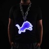 NFL Fan Chain, Big Neon Light Up Team Logo - Detroit Lions - 3 of 4