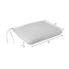 2pk 18" x 15" Monoblock Outdoor Seat Cushions - Jordan Manufacturing - 3 of 3