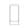 Syemin End Tables Glossy Small Side Table, Modern Accent Nightstand, Narrow Side Table, Living Room Tables, White, 13.25"*13.25"*28.75" - 4 of 4