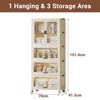 Plastic Storage Cabinet with Easy Assembly, Dustproof, Multi-Functional, Home and Bedroom Use, Space-Saving - 2 of 4