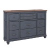 ORRD 9-Drawer Dresser, No Assembly Required, Fully Assembled Corduroy Blue Chest with Soft-Close Drawers & Felt Lining, 66" Wide - 4 of 4