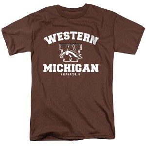 Western Michigan University Official Circle Logo Adult T Shirt, Coffee, Small - 1 of 4