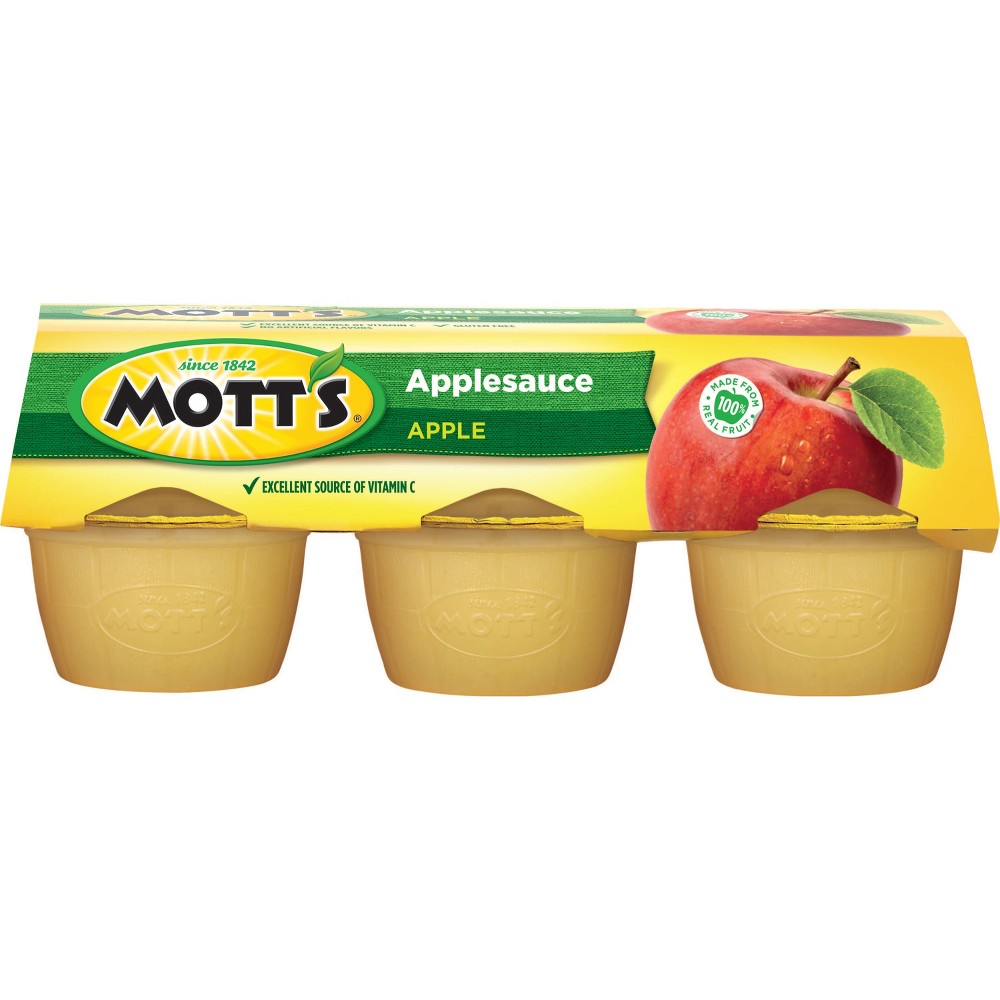 UPC 014800000108 Mott's Apple Sauce, Original, 6 Count, 4 Ounce Cups