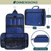 PAVILIA Large Hanging Toiletry Bag, Travel Women Men Cosmetic Organizer, Water Resistant Makeup Accessories Essentials Kit - 2 of 4