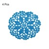 Unique Bargains Cotton Floral Pattern Vintage Lace Absorbent Coasters 4 Pcs - 3 of 4