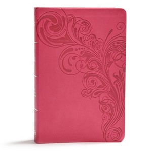 KJV Giant Print Reference Bible, Pink Leathertouch, Indexed - Large Print by  Holman Bible Publishers (Leather Bound) - 1 of 1