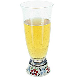 Blue Rose Polish Pottery P002 Manufaktura Beer Glass - 1 of 1