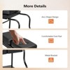 Karl Home Black Portable Foot Bath Pedicure Trolley Cart with Foldable Board - 4 of 4