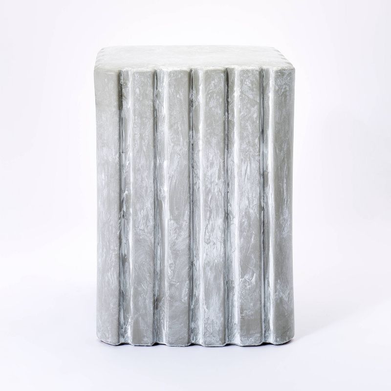 Antilles Shaped Ceramic Accent Table Gray - Threshold&#8482; designed with Studio McGee, 3 of 9