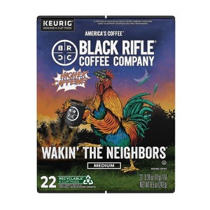 Black Rifle Coffee Company Wakin' The Neighbors Extra Caffeine Medium Roast Coffee Pods - 22ct - 1 of 3