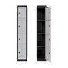 72" Tall Metal Storage Cabinet with 4 Doors, Steel Locker with Shelves for School, Office, Garage, Gym, Home Warehouse - 2 of 4