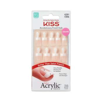 KISS Products Salon Acrylic Fake Nails Kit - Pet Peeve - 31ct