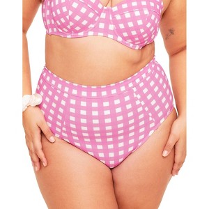 Adore Me Women's Vivien High Waisted Swimwear Bottom - 1 of 4
