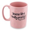 Silver Buffalo Mean Girls "Really Pretty" Wax Resist Ceramic Pottery Mug | Holds 18 Ounces - 2 of 4