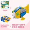 Joyfy 24/28 Packs Valentines Day Cards with Animal Building Blocks for Valentine Party Favor, Kids Classroom Exchange Gift, Valentine’s Greeting Cards - 3 of 4