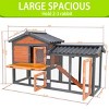 Outdoor Chicken and Rabbit Coop with Three Doors, Weather-Resistant Small Animal Cage for Backyard, Patio, or Garden – The Pop Home - 4 of 4