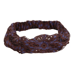 Unique Bargains Women's Fireworks Thin Lace Wide Headband 1 Pc - 1 of 4