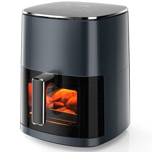 ELJGET Air Fryer 6 Quart Capacity with Window Square Air Fryer 12-in-1 Air Fry, Roast, Reheat, Dehydrate, Bake, Steam with 400F - 1 of 4