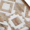 Set of 3 Gianna Wood Wall Decor Natural: Madison Park Mandal Panel, Two-tone, Geometric, Carved, Easy to Hang - 4 of 4