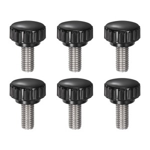 Unique Bargains Plastic Threaded Bolt Knurled Clamping Knob Thumb Screws 6 Pcs - 1 of 4