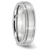 Black Bow Jewelry 6mm Cobalt Satin Finish Grooved Edge Standard Fit Band - 4 of 4