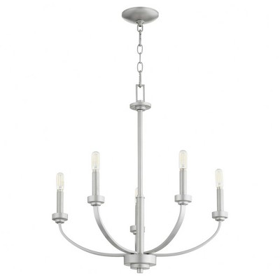 Quorum Lighting Reyes 5 - Light Chandelier in  Classic Nickel